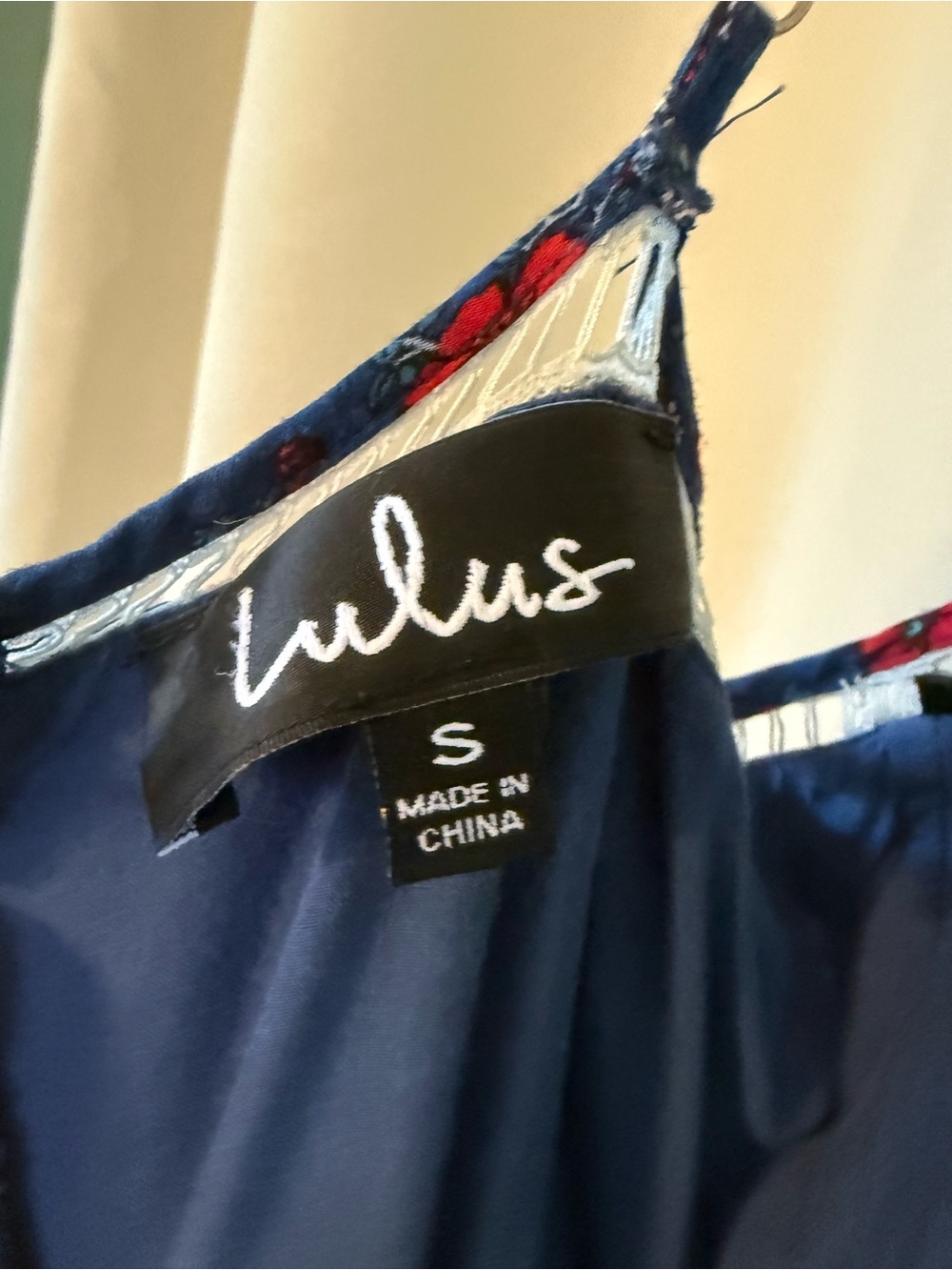 Lulu's Blue Floral Slip Midi Dress with Delicate Floral Accents - Picture 12 of 12